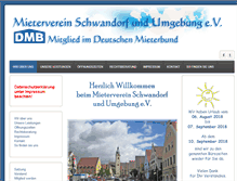 Tablet Screenshot of mieterverein-sad.de